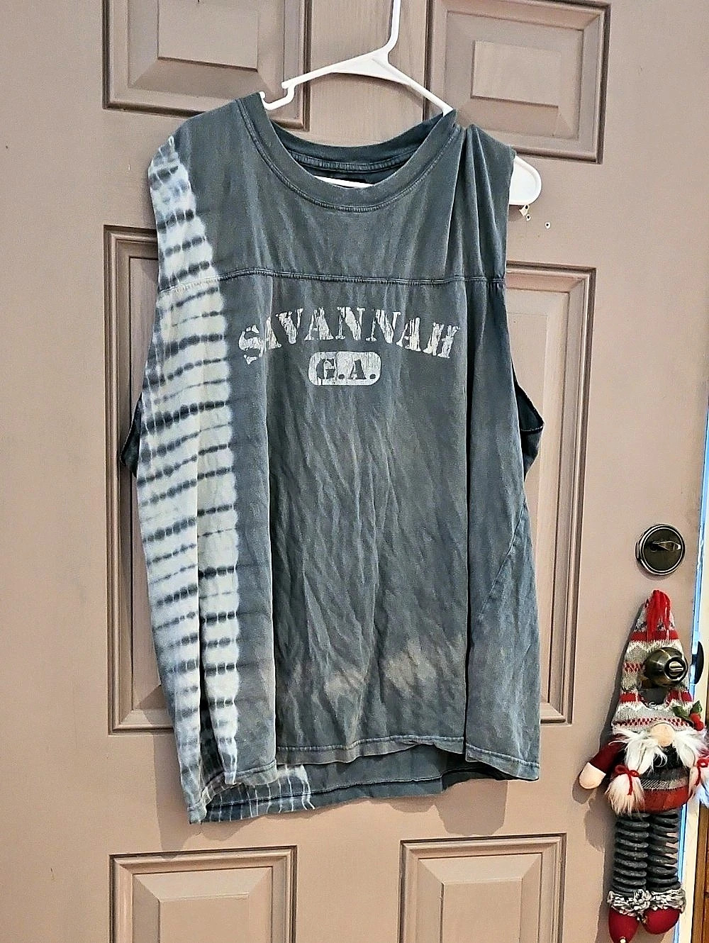 Tie-Dye Graphic Tank Top in Blue Like New